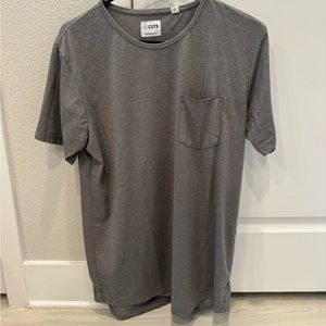 Cuts Short Sleeve Pocket Tee Large